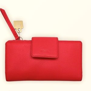 Fossil authentic leather PINK rif Fossil wallet